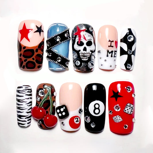 A84 Skull and Cherry