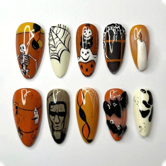 A89 Funny Skeleton and Bat 3D