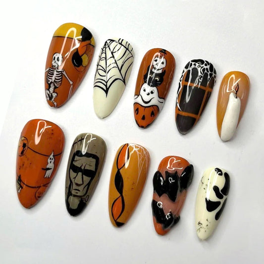 A89 Funny Skeleton and Bat 3D