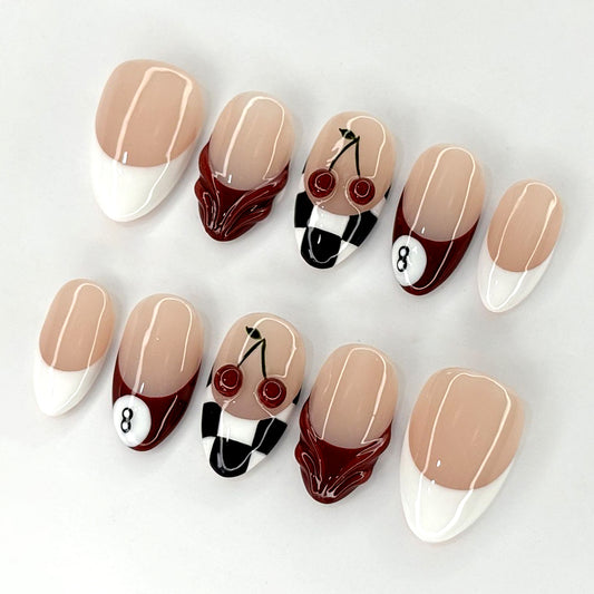 A110 Cherry White French Tip