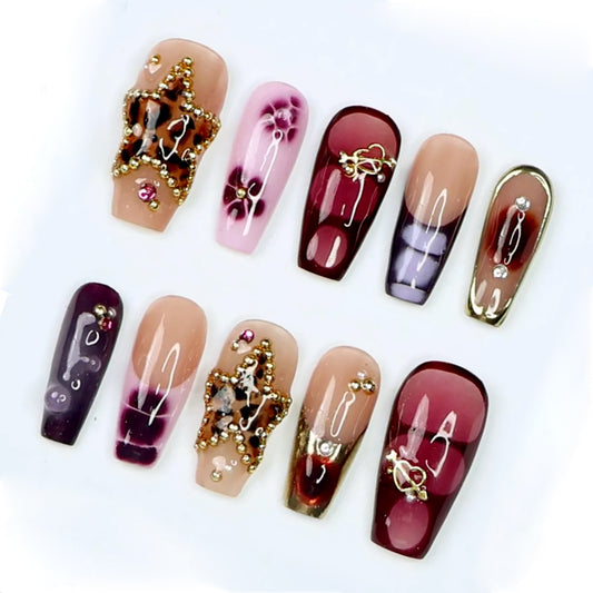 A18 Leopard Star VIntage Style