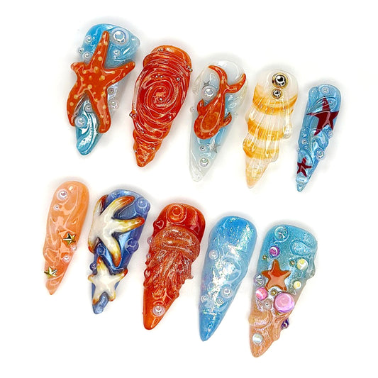 A26 Ocean Fish, Starfish Seashell
