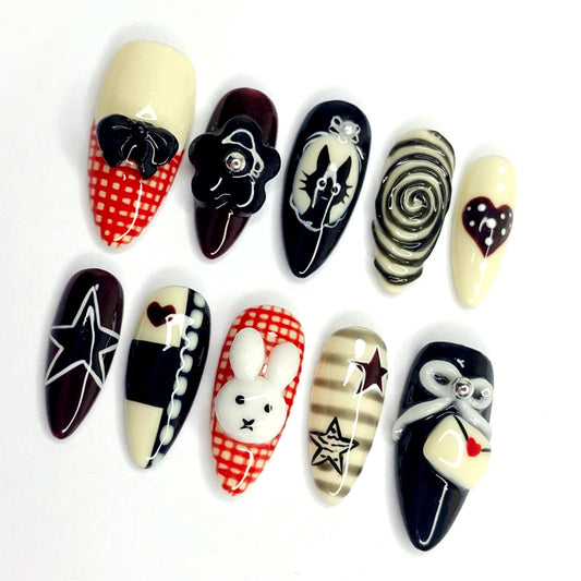 A53 White Bunny and Bow