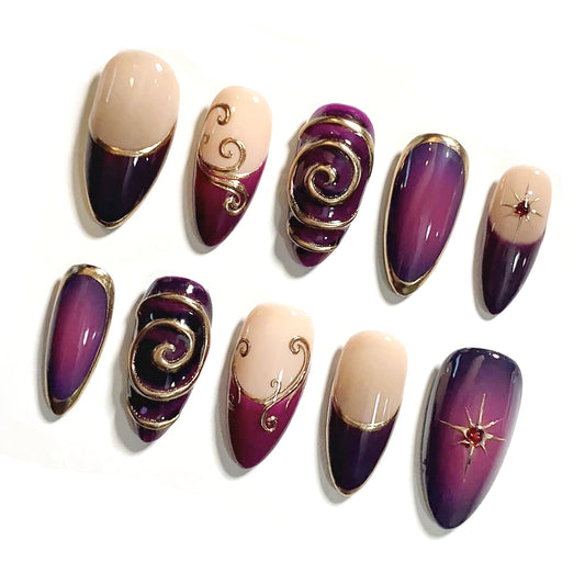 A60 Purple French Tip