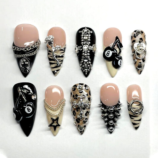 A92 Leopard French Tip