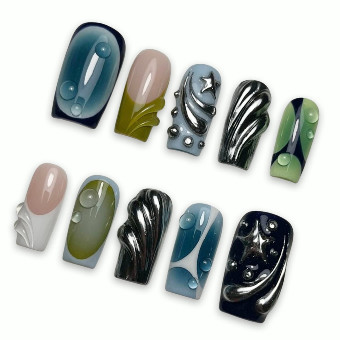 A103 Ombre Dark Nail