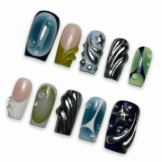 A103 Ombre Dark Nail