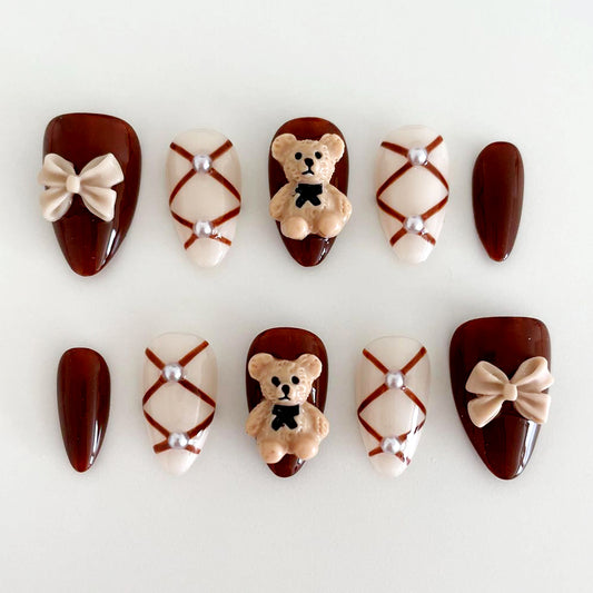 A105 Cute Bow Bear