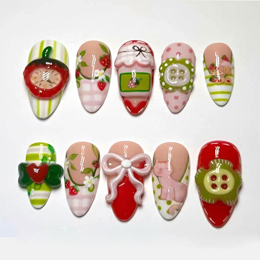 A106 Colorful Bow Fruit 3D