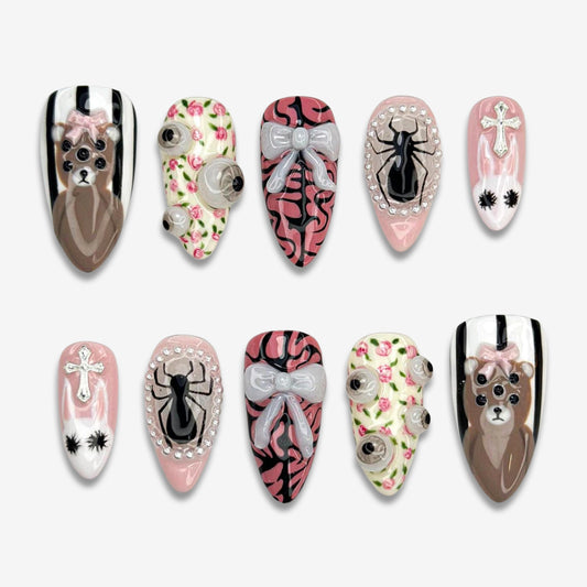 Bow, Bear and Spider 3D Gel