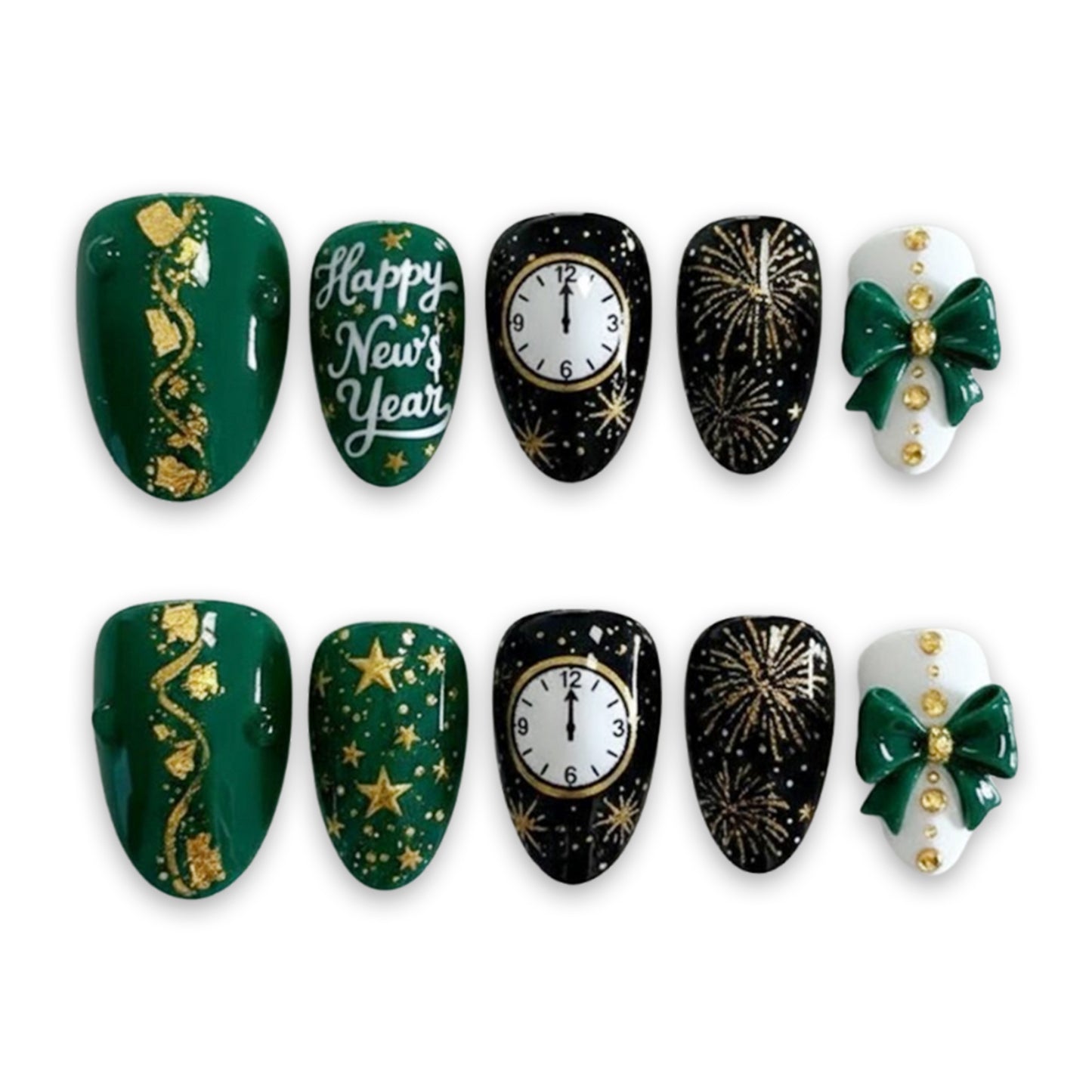 A227 Green New Year with Bow