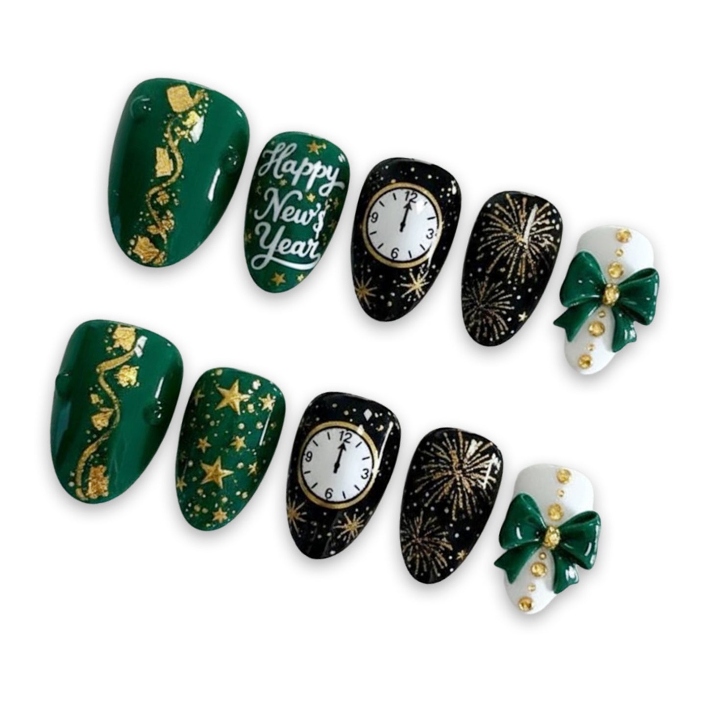 A227 Green New Year with Bow