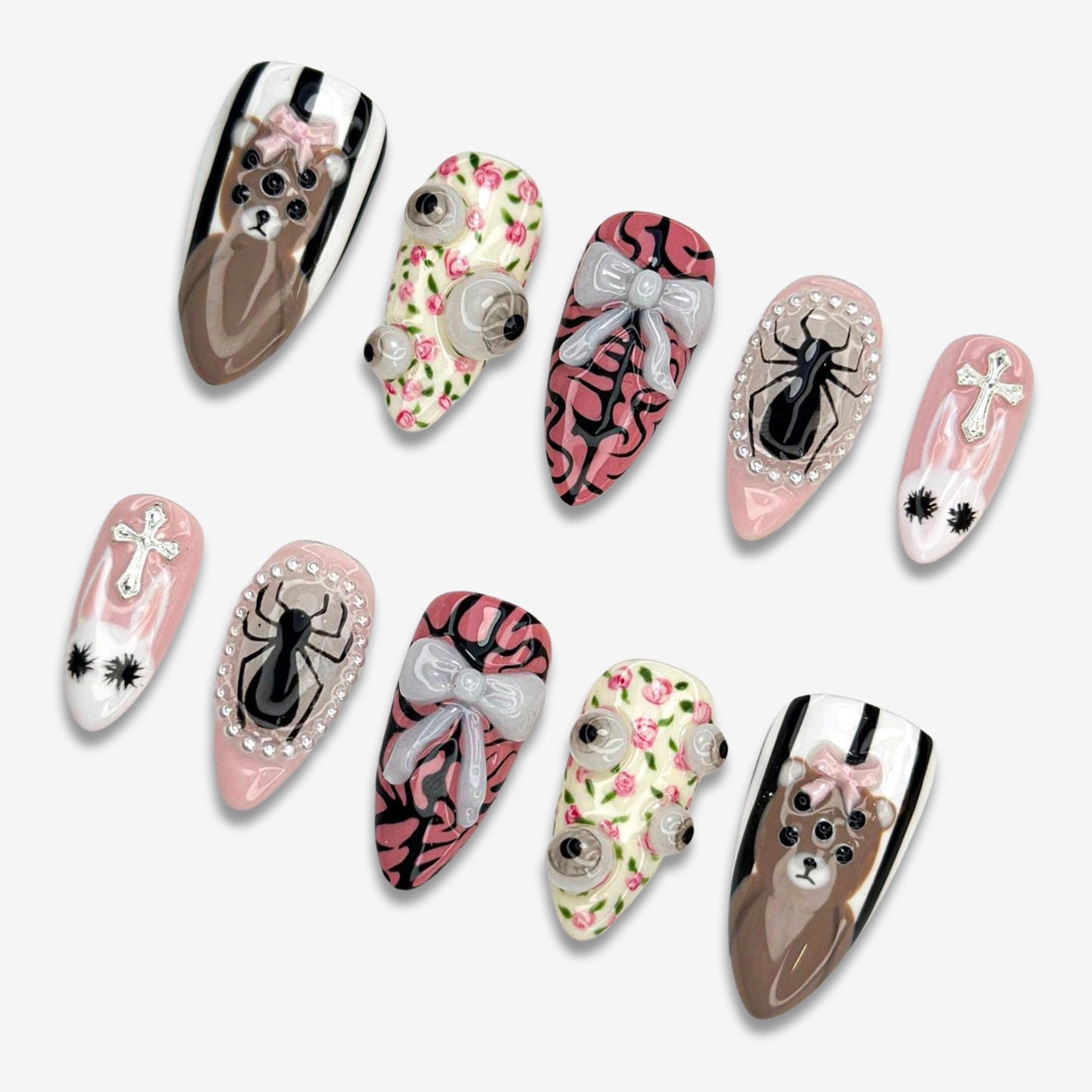 Bow, Bear and Spider 3D Gel