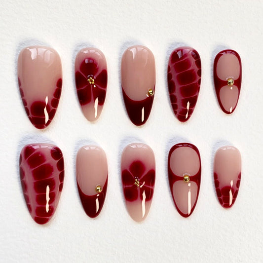 A32 Red Flower Ombre