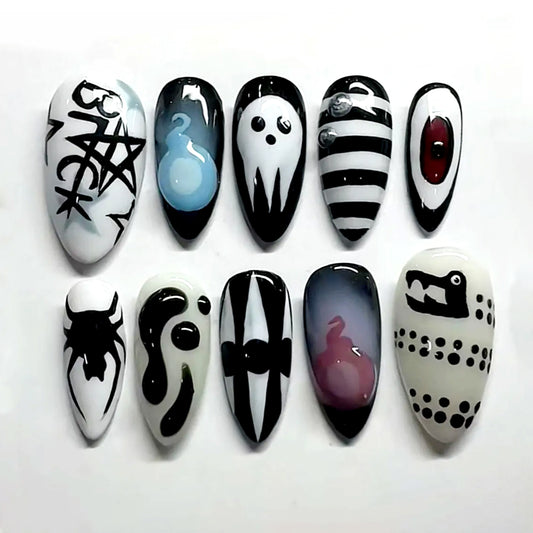 A45 Ghost Spider Black And White